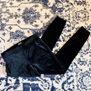 🖤 Express High Waisted Stretch Velvet Leggings